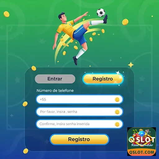 Ilustração de Acesse o aplicativo cassino Qslot e jogue no celular