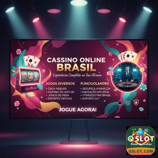 Ilustração de Acesse o aplicativo cassino Qslot e jogue no celular