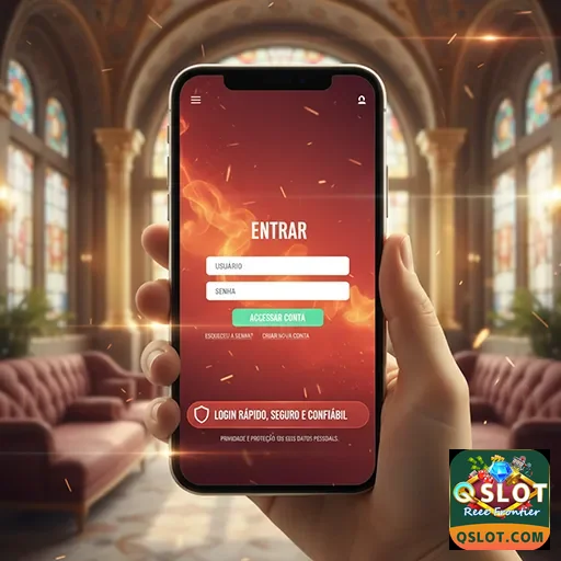 Ilustração de Acesse o qslot: login rápido para melhores bônus